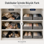 Premium Bölmeli Dolap ve Çekmece Düzenleyici Organizer (4’lü)