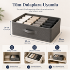 Premium Bölmeli Dolap ve Çekmece Düzenleyici Organizer (4’lü)